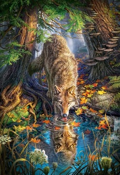 PUZZLE 1500 UKŁADANKA OBRAZ WILK ZWIERZĘTA LAS 9+ CASTOR