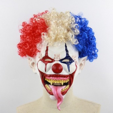 Halloweenowa Maska lateksowa Klauna