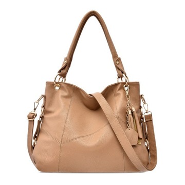 Torba typu shopper z miękką skórą w stylu retro o dużej pojemności