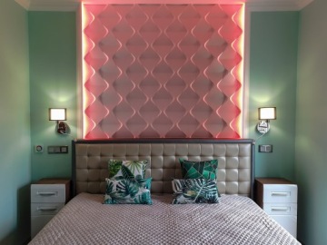 3D стеновые панели из пенополистирола 60x60 HARMONIA 12x