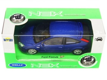 МОДЕЛЬ FORD FOCUS ST МЕТАЛЛ WELLY 1:34 СИНИЙ