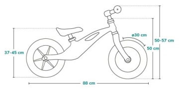 ВЕЛОСИПЕД LIONELO BART AIR BALANCE 12-ДЮЙМОВЫЕ НАДУВНЫЕ КОЛЕСА / ЗЕЛЕНЫЙ ЛЕС