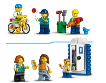 LEGO City 60335 Железнодорожный вокзал Автобусная остановка Поезд Подарок НОВИНКА!