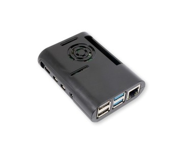 Obudowa zaokrąglona czarna dla Raspberry Pi 4B