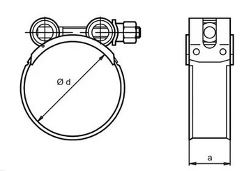 Хомут ГБС, хомут 104-112мм, лента 25мм, оцинкованная для шланга и кабеля