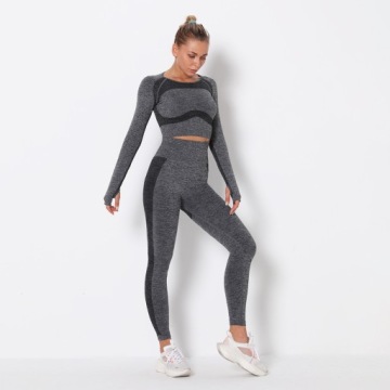 SPORTS SET топ бесшовные леггинсы для фитнеса M