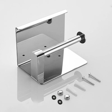 ДЕРЖАТЕЛЬ ДЛЯ ТУАЛЕТНОЙ БУМАГИ С ПОЛОЧКОЙ ДЛЯ ТЕЛЕФОНА ХРОМ LOFT WC СЕРЕБРЯНЫЙ