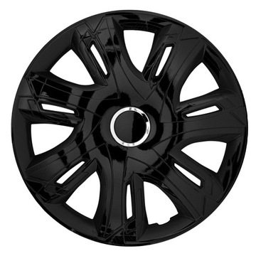 4x KOŁPAKI NRM 14'' CZARNY POŁYSK UNIWERSALNE