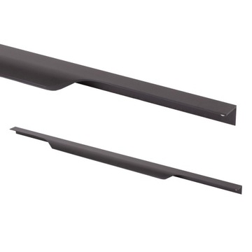 UCHWYT KRAWĘDZIOWY LINEA AKS roz. 320 CZARNY MAT
