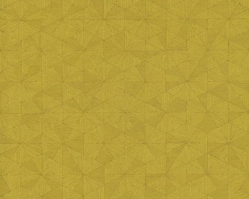 Tapeta geometryczna żółta do salonu zmywalna
