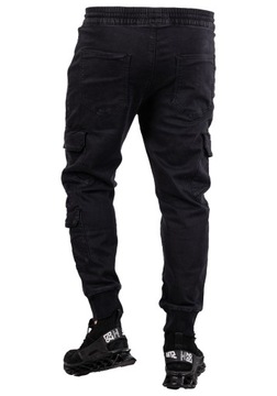Мужские брюки-карго JOGGERS, черные BOXEL, размер 33