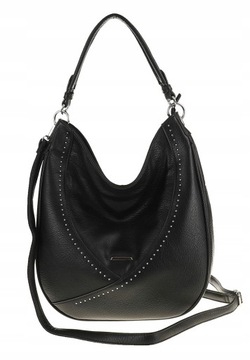 SILVIA ROSA Итальянская женская сумка-мессенджер на каркасе SB6820 Черный