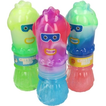 Glutek Slime Duhové Příšerky 2V1 Se Třpytkami MIX 6 Ks