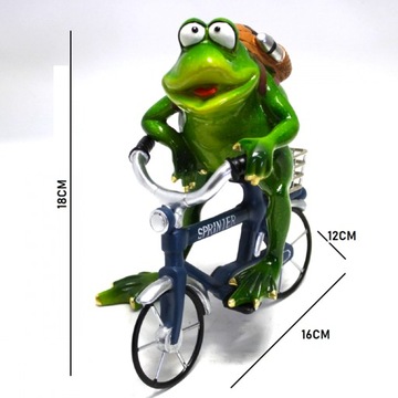 ФИГУРА ЛЯГУШКИ НА ВЕЛОСИПЕДЕ