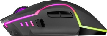 Mysz Myszka Gamingowa Bezprzewodowa Dla Graczy LED Programowalne Przyciski