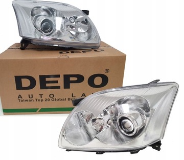 DEPO REFLEKTORY LAMPY PRZÓD TOYOTA AVENSIS T25