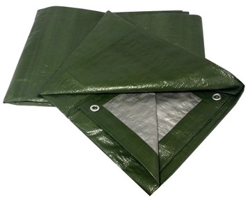 PLANDEKA PŁACHTA 4x5 120g/m2 GRUBA MROZOODPORNA