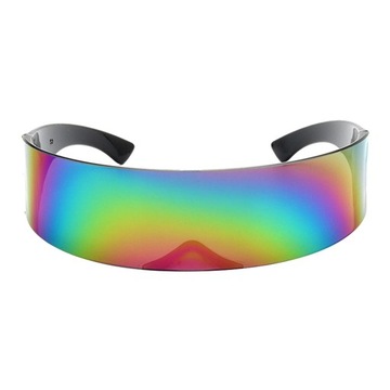Damskie, męskie, futurystyczne okulary przeci