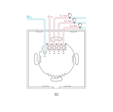 СВЕТОДИОДНЫЙ ВЫКЛЮЧАТЕЛЬ СВЕТА WIFI+RF 3C SONOFF СЕНСОРНЫЙ