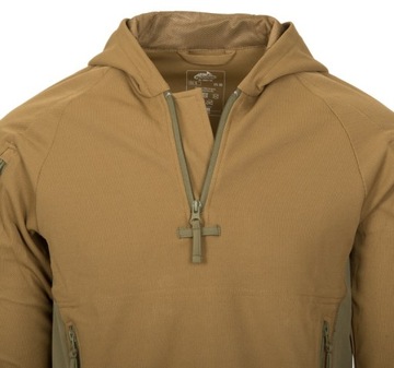 МУЖСКАЯ ТОЛСТОВКА С КАПЮШОНОМ-КЕНГУРУ RANGE HOODIE HELIKON COYOTE/ADAPTIV GREEN