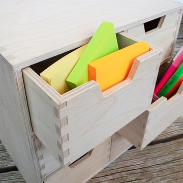 Мини-деревянный комод, органайзер для стола, 6 ящиков