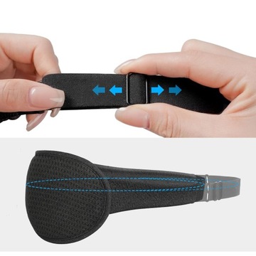 СПАЛЬНАЯ ПОВЯЗКА НА ОЛА 3D ЗАТЕМАЮЩАЯ МАСКА С РЕГУЛИРУЕМОЙ СВЕТОМ 99% PRO