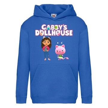 BLUZA KOCI DOMEK GABI Z KAPTUREM 128 cm 7-8 LAT