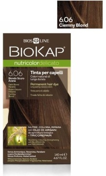 BIOKAP NUTRICOLOR DELICATO 6.06 ciemny blond 140ml