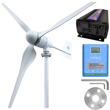 Turbina wiatrowa elektrownia generator OFF GRID Inwerter 4000W 4kW 48V