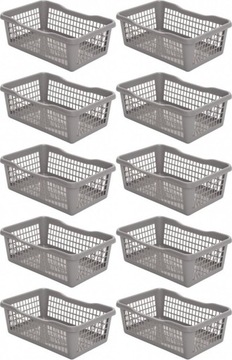 KOSZYK KOSZYCZEK ORGANIZER PLASTIKOWY 5.8L MIX KOLORÓW x 10