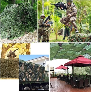 Военная камуфляжная сетка 4x5 м, садовая камуфляжная, лесная, лесная сетка