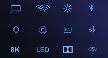 PROJEKTOR RZUTNIK LED X1 ANDROID SMART FULL HD 4K WIFI HDMI 12000LM TORBA