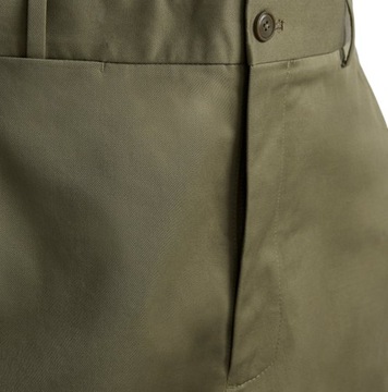 SPODNIE ELEGANCKIE MĘSKIE ZARA KHAKI ZIELONE r.38