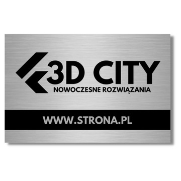 SZYLD TABLICZKA Z NAZWĄ FIRMY LOGO TWOJA NAZWA UV