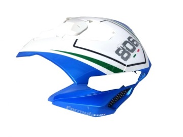 JUNAK 806 OSŁONA REFLEKTORA PRZÓD NIEBIESKO-BIAŁA