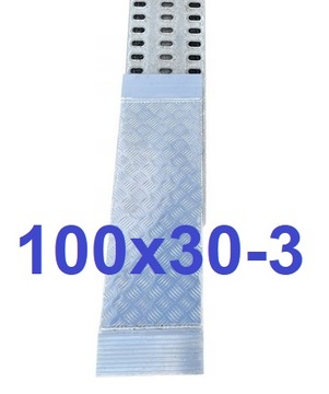 Alu Przedłużki Najazdy Aluminiowe Trapy Rampy 3A-8 Rampa Podjazd 100x30 3mm