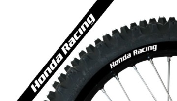 BLACKBIRD KOMPLET NAKLEJEK NA FELGI HONDA RACING CZARNY