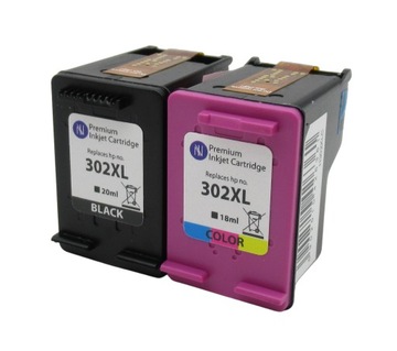 ЧЕРНИЛА для HP 302 F6U68AE F6U67AE — БОЛЬШАЯ ЕМКОСТЬ