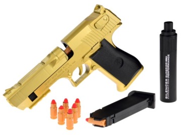 Pistolet для стрільби патрони поролонові глушник для дітей ZA4817
