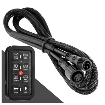 ПАНЕЛЬ УПРАВЛЕНИЯ 8 СВЕТОДИОДНЫХ ПЕРЕКЛЮЧАТЕЛЕЙ СИНИЙ СВЕТОДИОДНЫЙ ВНЕДОРОЖНЫЕ НАКЛЕЙКИ KPL