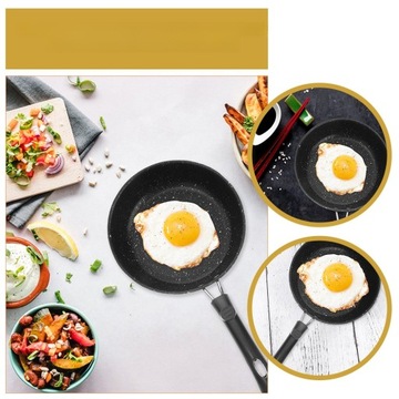 OKRĄGŁA PATELNIA DO SMAŻENIA Z POWŁOKĄ NIEPRZYWIERAJĄCĄ MINI KAMIEŃ MEDYCZNY Z POWŁOKĄ NIEPRZYWIERAJĄCĄ