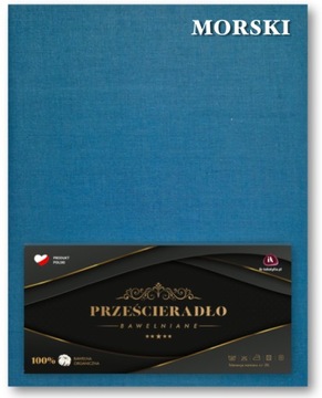 Prześcieradło bawełniane 160x220 BEZ GUMKI POLSKIE