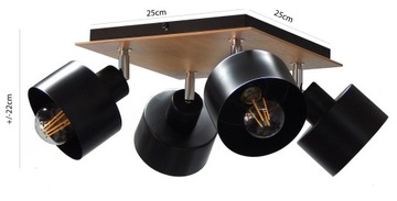 ПОТОЛОЧНЫЙ СВЕТИЛЬНИК SKL-4KPR LED LOFT E27