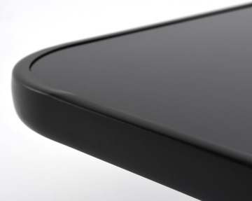 Набор садовой столовой мебели, 6 стульев, черный террасный стол.