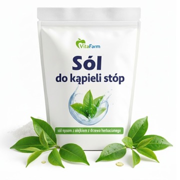 SÓL DO STÓP SÓL EPSOM Z OLEJKIEM HERBACIANYM