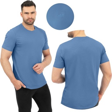 T-SHIRT MĘSKI 4F KOSZULKA BAWEŁNIANA SPORTOWA XXL TTSHM2256 SS25
