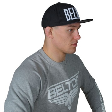 BELTOR CZAPKA Z DASZKIEM SNAPBACK CZARNA LOGO UNIWERSALNA REGULOWANA