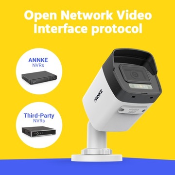 ANNKE 4K Ultra HD PoE ONVIF IP-камера наблюдения, объектив 4 мм