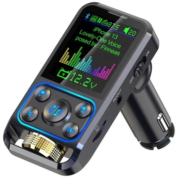 ПРЕМИУМ FM-ПЕРЕДАТЧИК ЗАРЯДНОЕ УСТРОЙСТВО Handsfree BT 5.3 USB SD QC MP126