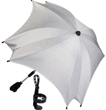 PARASOL z metalową stabilną rączką+UCHWYT na kubek PL tkanina melanż